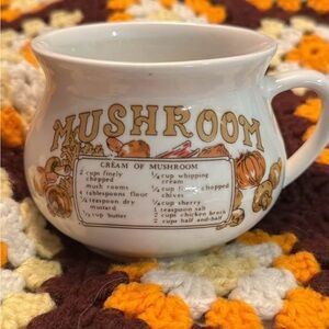 Vintage Mushroom Soup Mug